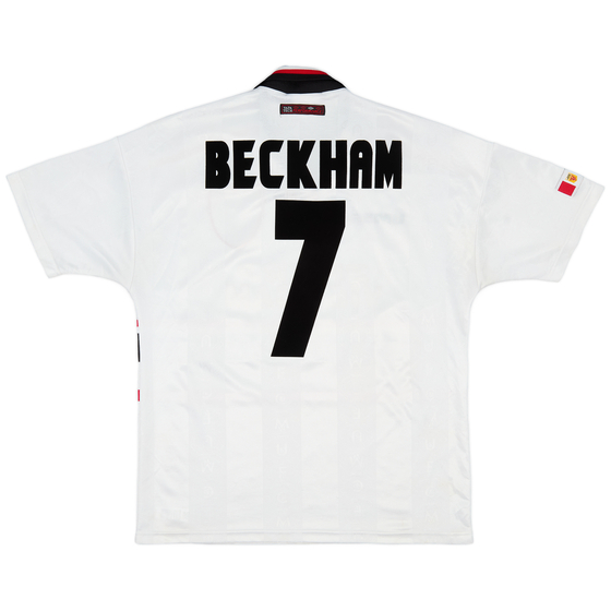1997-99 Manchester United Away Shirt Beckham #7 - 6/10 - (L)