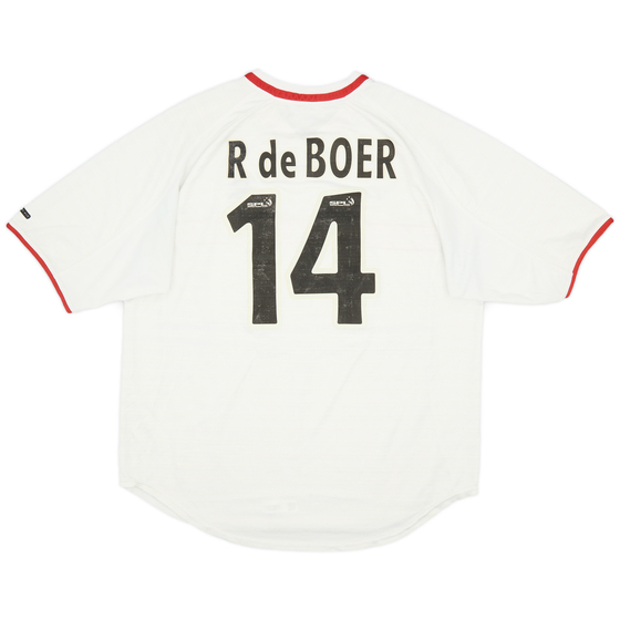 2000-01 Rangers Away Shirt R de Boer #14 - 6/10 - (L)