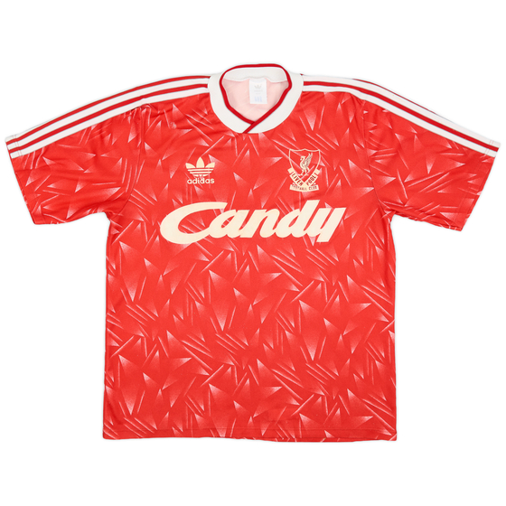 1989-91 Liverpool Home Shirt - 7/10 - (M)