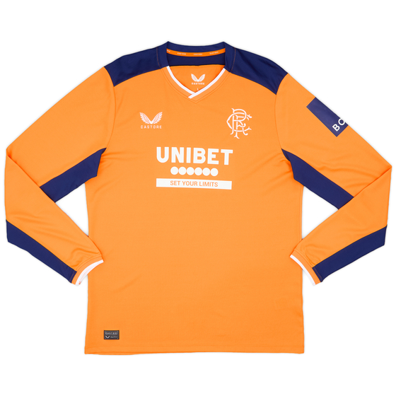 2022-23 Rangers Third L/S Shirt - As New
