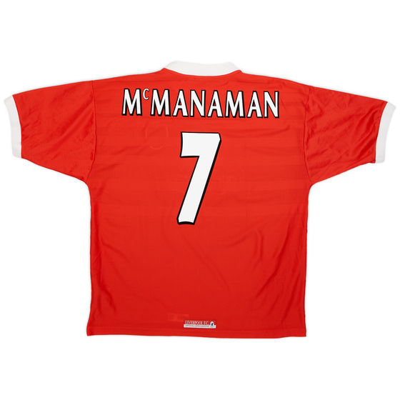 1998-00 Liverpool Home Shirt McManaman #7 - 8/10 - (XL)