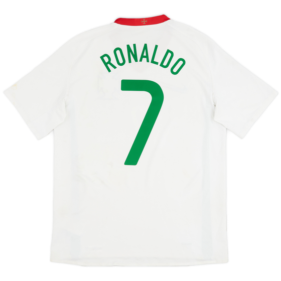 2008-10 Portugal Away Shirt Ronaldo #7 - 8/10 - (M)