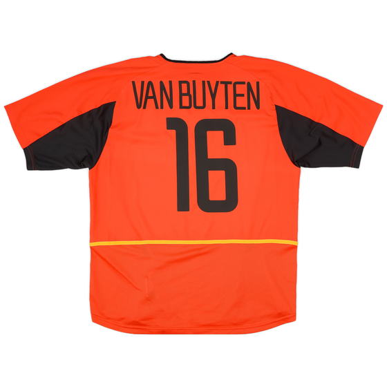 2002-04 Belgium Home Shirt Van Buyten #16 - 8/10 - (L)