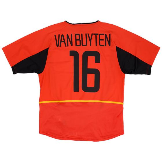 2002-04 Belgium Home Shirt Van Buyten #16 - 9/10 - (M)