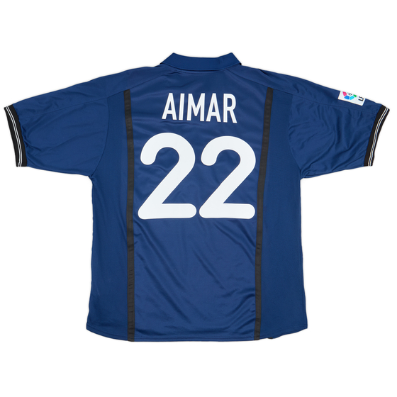 2000-01 Valencia Away Shirt Aimar #22- 8/10 - (XL)