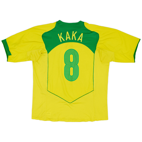 2004-06 Brazil Home Shirt Kaka #8 - 8/10 - (L)