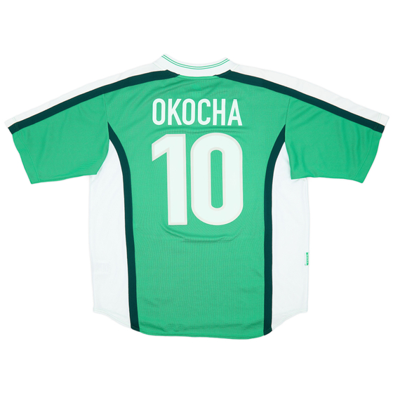 1998-00 Nigeria Home Shirt Okocha #10 - 8/10 - (XL)