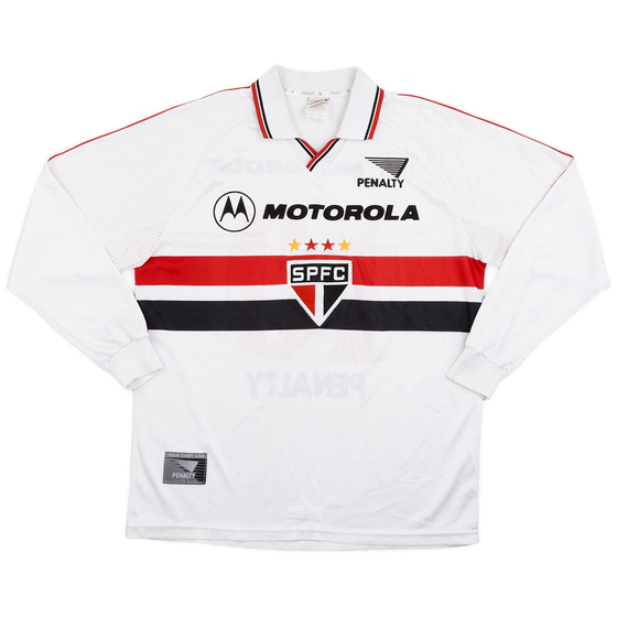 2000 Sao Paulo Home L/S Shirt #10 - 9/10 - (L)