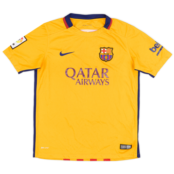 2015-16 Barcelona Away Shirt - 6/10 - (M.Boys)