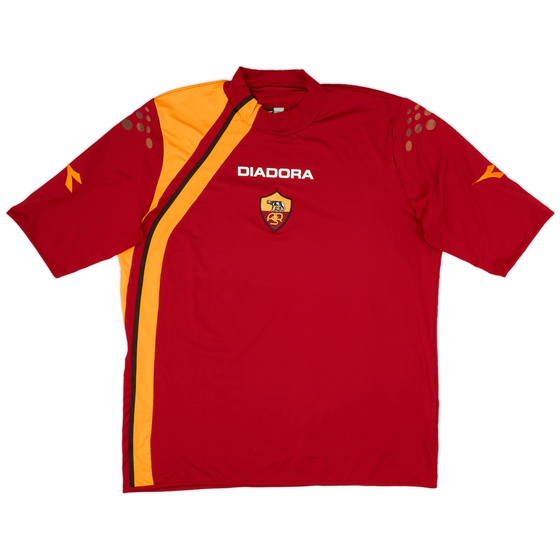 2005-06 Roma Home Shirt - 8/10 - (XL)