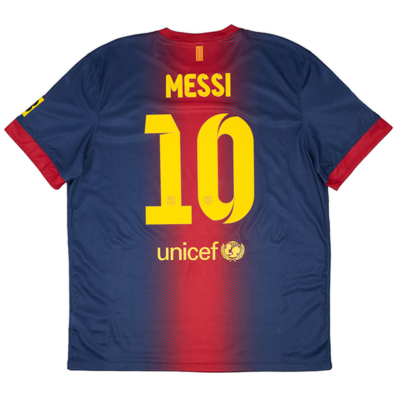 2012-13 Barcelona Home Shirt Messi #10 - 9/10 - (XL)