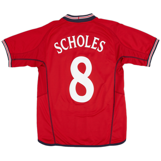 2002-04 England Away Shirt Scholes #8 - 9/10 - (M)