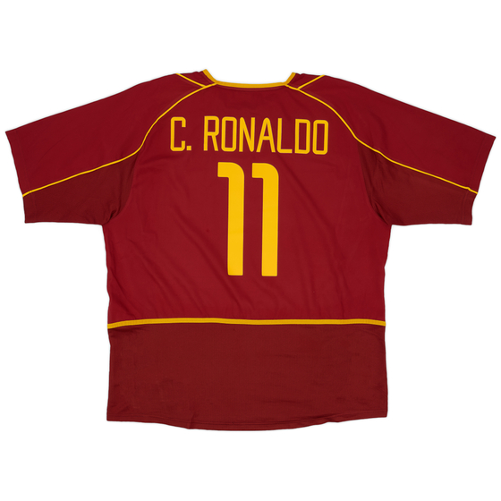 2002-04 Portugal Home Shirt C.Ronaldo #11 - 8/10 - (XL)