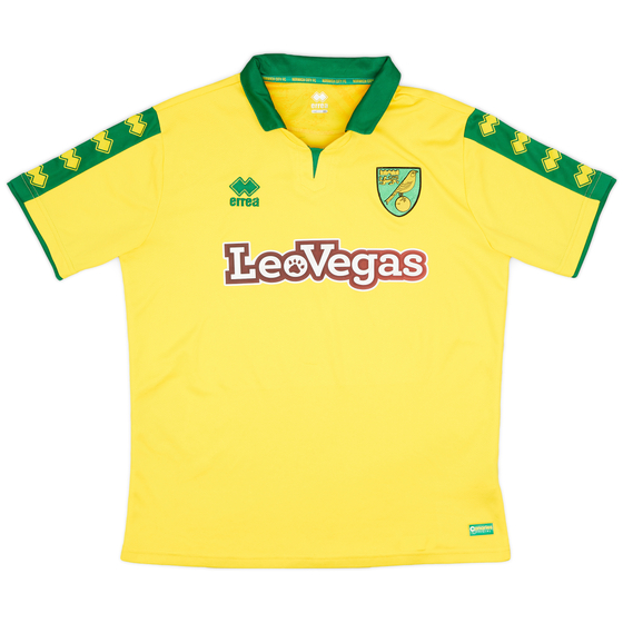 2017-18 Norwich Home Shirt - 8/10 - (XL)