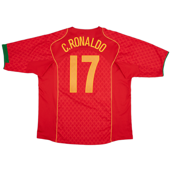 2004-06 Portugal Home Shirt C.Ronaldo #17 - 9/10 - (XXL)