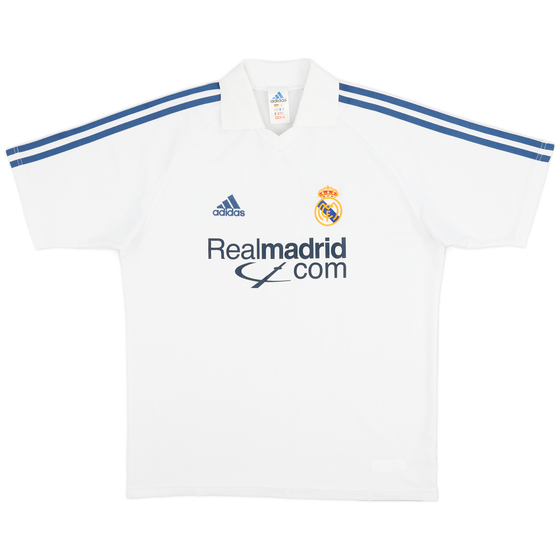 2001-02 Real Madrid Home Shirt - 9/10 - (XL.Boys)