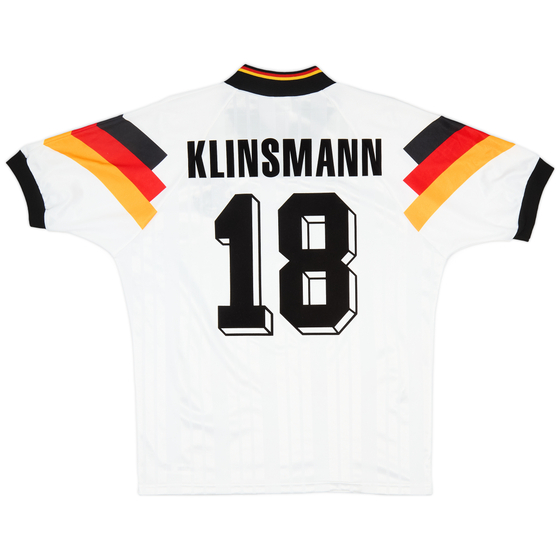 1992-94 Germany Home Shirt Klinsmann #18 - 9/10 - (M)