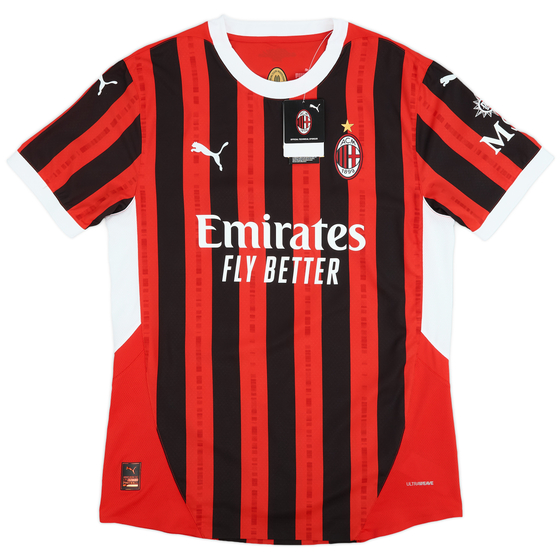 2024-25 AC Milan Authentic Home Shirt