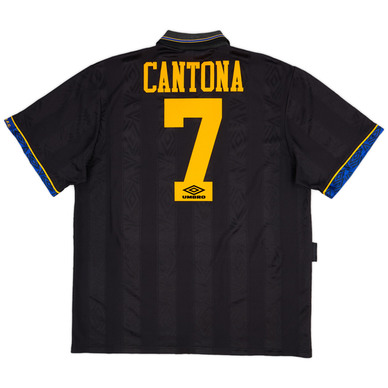 1993-95 Manchester United Away Shirt Cantona #7 - 8/10 - (XL)
