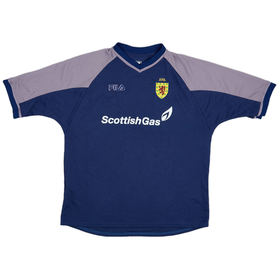2000-02 Scotland Fila Training Shirt - 8/10 - (L)