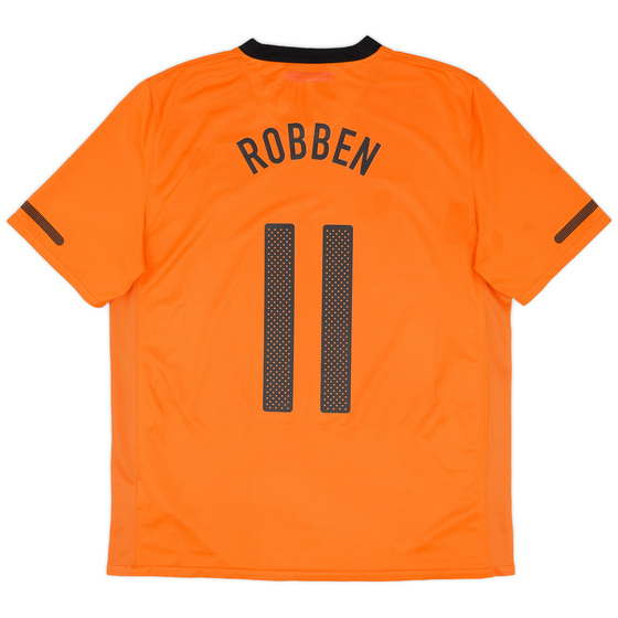 2010-11 Netherlands Home Shirt Robben #11 - 6/10 - (L)
