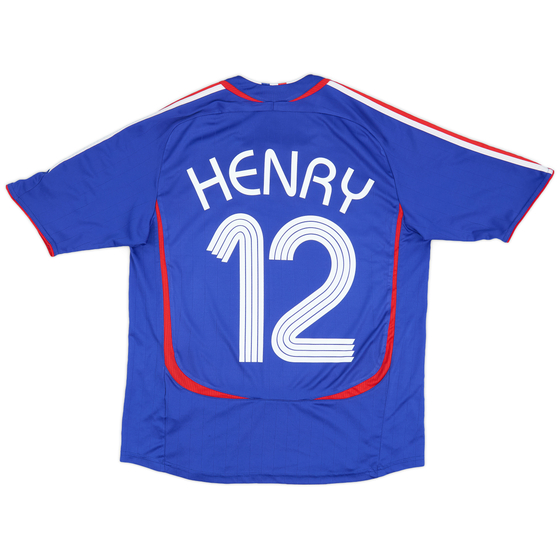 2006-07 France Home Shirt Henry #12 - 8/10 - (XL.Boys)