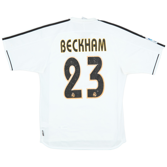 2003-04 Real Madrid Home Shirt Beckham #23 - 6/10 - (S)