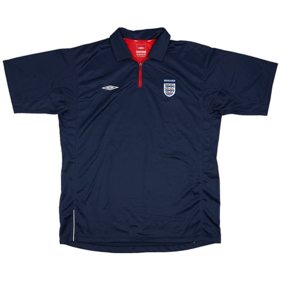 2006-07 England Umbro 1/4 Zip Training Shirt - 9/10 - (XL)