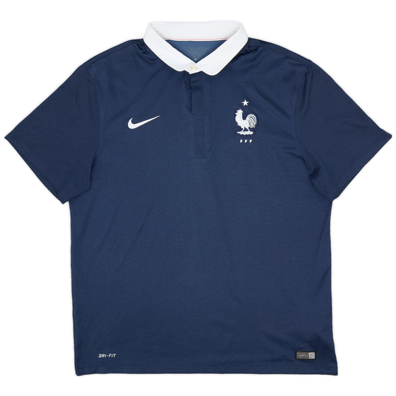 2014-15 France Home Shirt - 8/10 - (XL)