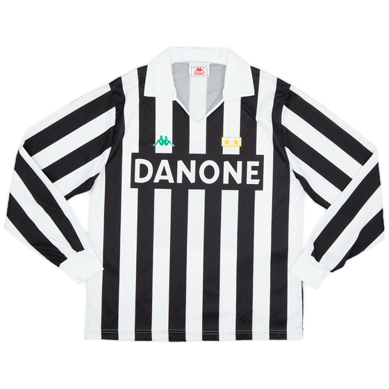 1992-94 Juventus Basic Home L/S Shirt - 8/10 - (L)