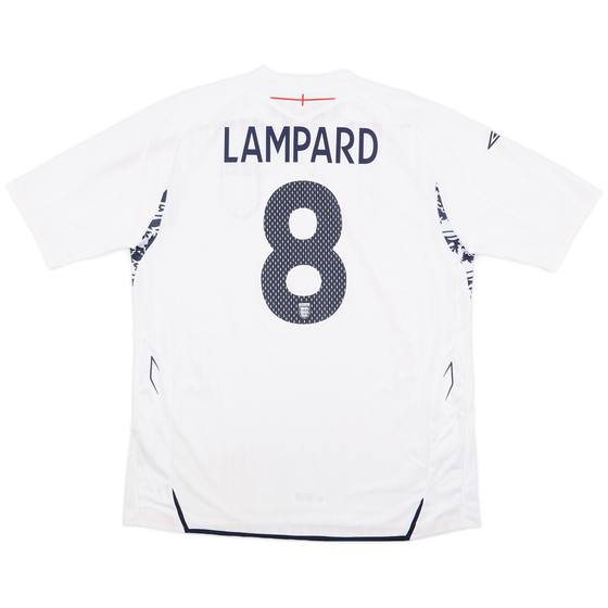 2007-09 England Home Shirt Lampard #8 (XL)