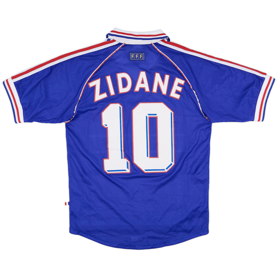 1998-00 France Home Shirt Zidane #10 - 8/10 - (S)