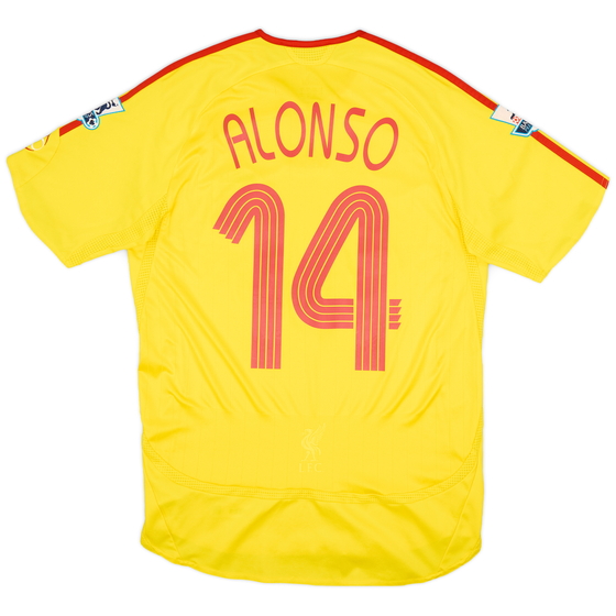 2006-07 Liverpool Away Shirt Alonso #14 - 8/10 - (S)
