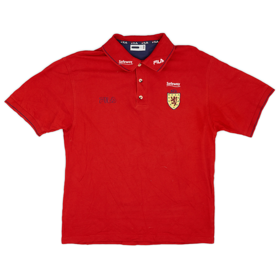 2000-02 Scotland Fila Polo Shirt - 9/10 - (L)