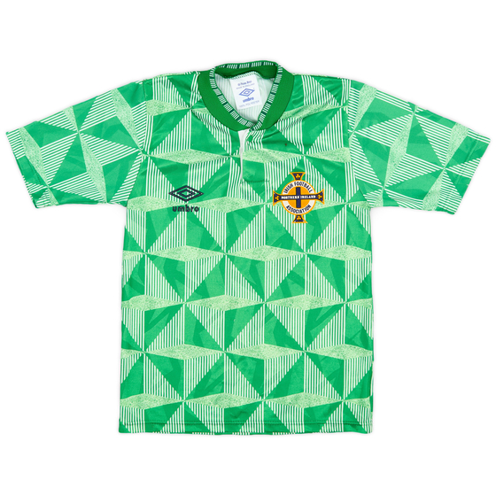 1990-92 Northern Ireland Home Shirt - 8/10 - (M.Boys)