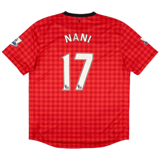 2012-13 Manchester United Home Shirt Nani #17 - 3/10 - (XL)