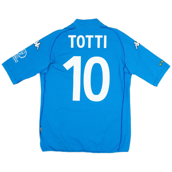2002 Italy Home Shirt Totti #10 - 9/10 - (XXL)