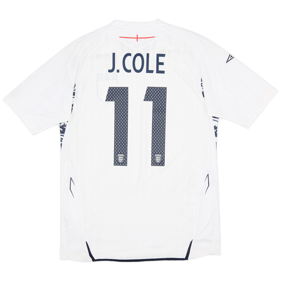 2007-09 England Home Shirt J.Cole #11 - 7/10 - (M)