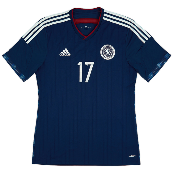 2014-15 Scotland Player Issue Home Shirt #17 - 10/10 - (L)