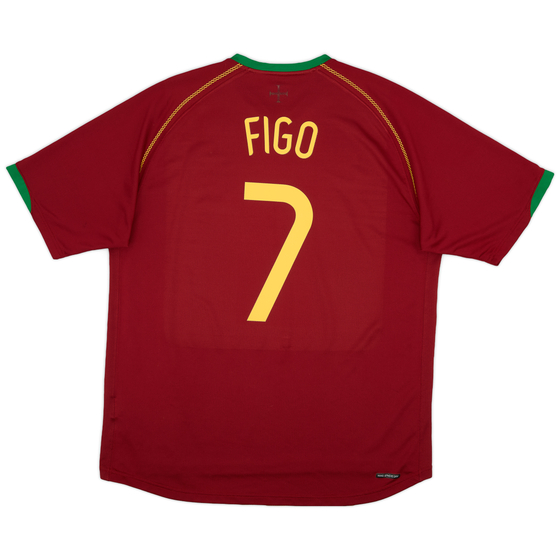 2006-08 Portugal Home Shirt Figo #7 - 7/10 - (XL)