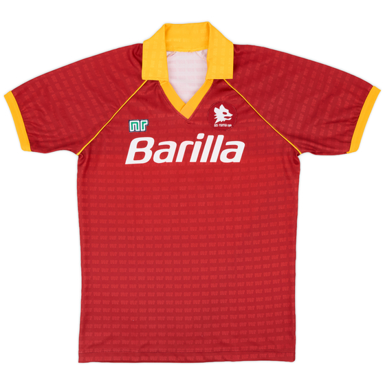 1990-91 Roma Home Shirt #9 - 6/10 - (L)