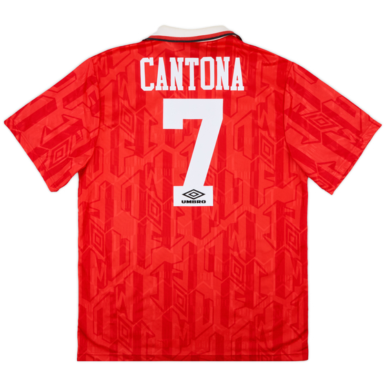 1992-94 Manchester United Home Shirt Cantona #7 - 8/10 - (L)