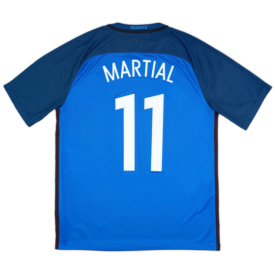 2016-17 France Home Shirt Martial #11 - 9/10 - (L)