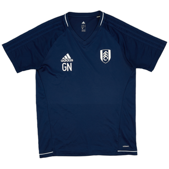 2017-18 Fulham Staff Issue adidas Training Shirt 'GN' - 8/10 - (M)