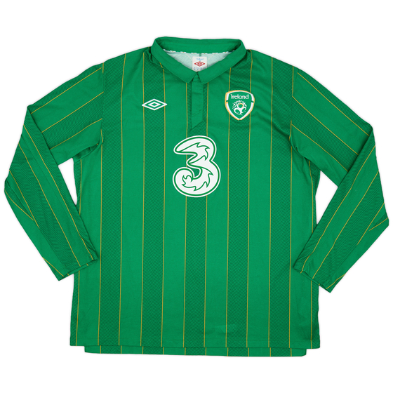 2011-12 Ireland Home L/S Shirt - 7/10 - (XL)