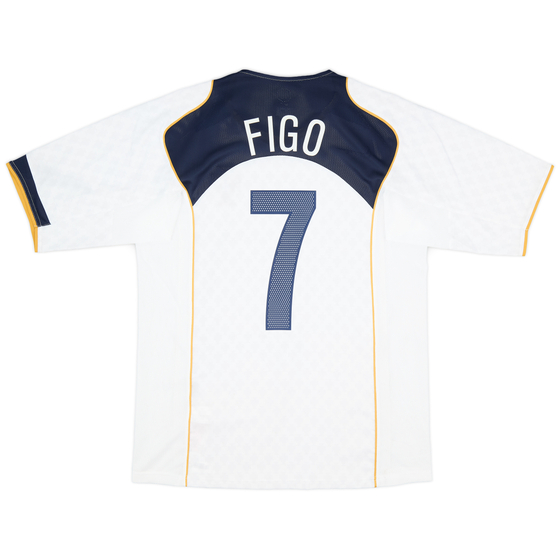 2004-06 Portugal Away Shirt Figo #7 - 9/10 - (M)