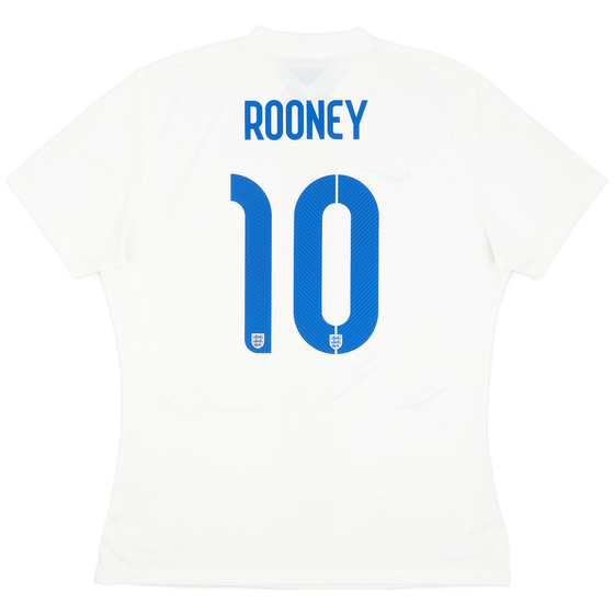 2014-15 England Player Issue Home Shirt Rooney #10 - 8/10 - (XL)
