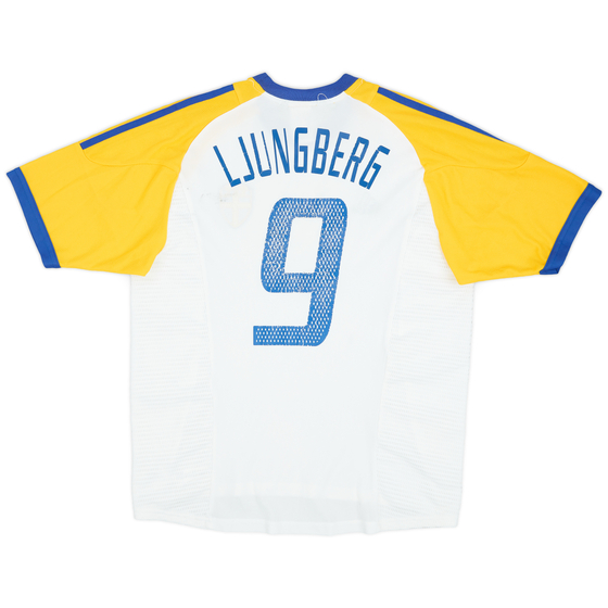 2002-04 Sweden Away Shirt Ljungberg #9 - 5/10 - (M)