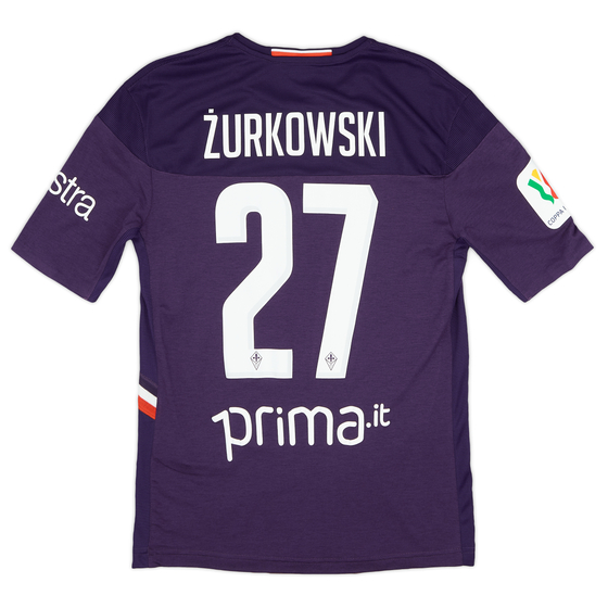 2019-20 Fiorentina Match Issue Home Shirt Żurkowski #27 - As New - (M)