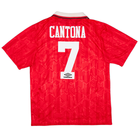 1992-94 Manchester United Home Shirt Cantona #7 - 8/10 - (L)